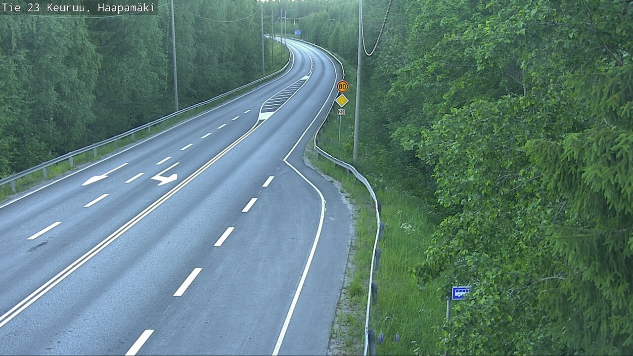 Weather Camera Image Road 23 Haapamäki, Keuruu, Keski-Suomi