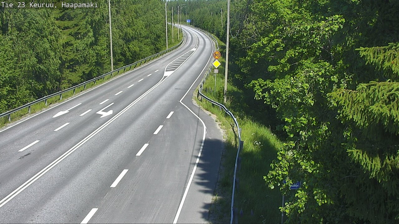 Weather Camera Image Road 23 Haapamäki, Keuruu, Keski-Suomi