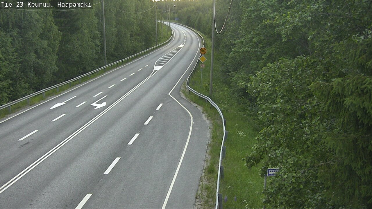 Weather Camera Image Road 23 Haapamäki, Keuruu, Keski-Suomi