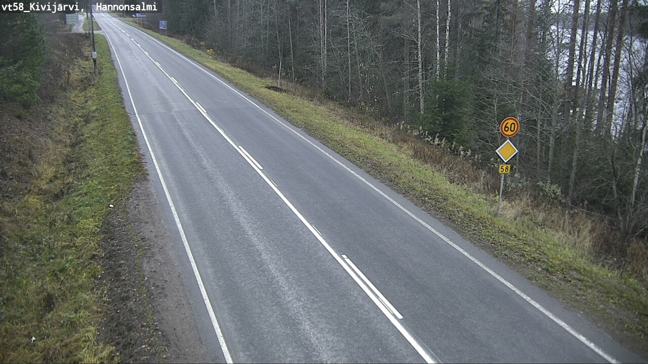 Kelikamerat Kuva Tie 58 Kivijärvi, Hannonsalmi, Kivijärvi, Keski-Suomi