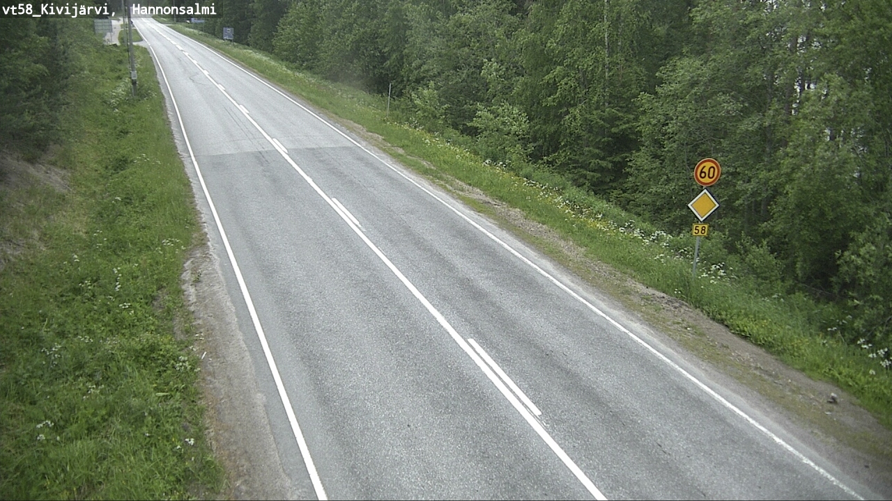 Kelikamerat Kuva Tie 58 Kivijärvi, Hannonsalmi, Kivijärvi, Keski-Suomi