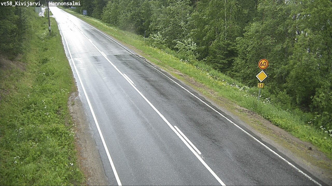 Kelikamerat Kuva Tie 58 Kivijärvi, Hannonsalmi, Kivijärvi, Keski-Suomi