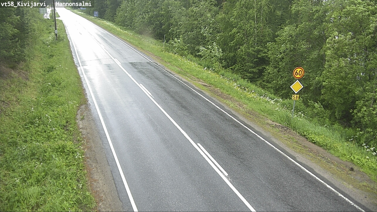 Weather Camera Image Väg 58 Kivijärvi, Hannonsalmi, Kivijärvi, Keski-Suomi