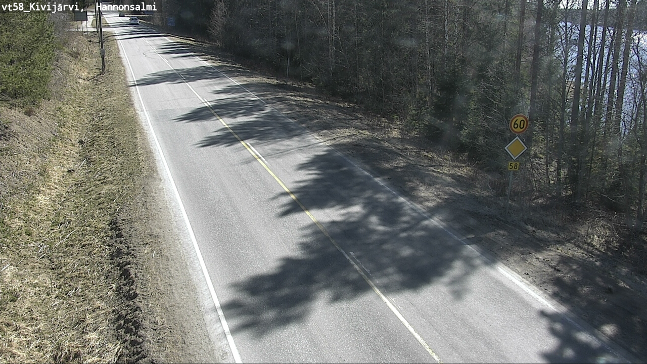 Weather Camera Image Road 58 Kivijärvi, Hannonsalmi, Kivijärvi, Keski-Suomi