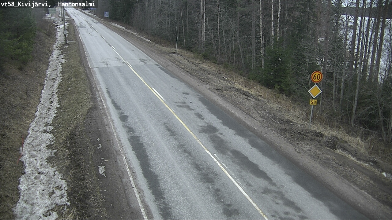 Kelikamerat Kuva Tie 58 Kivijärvi, Hannonsalmi, Kivijärvi, Keski-Suomi