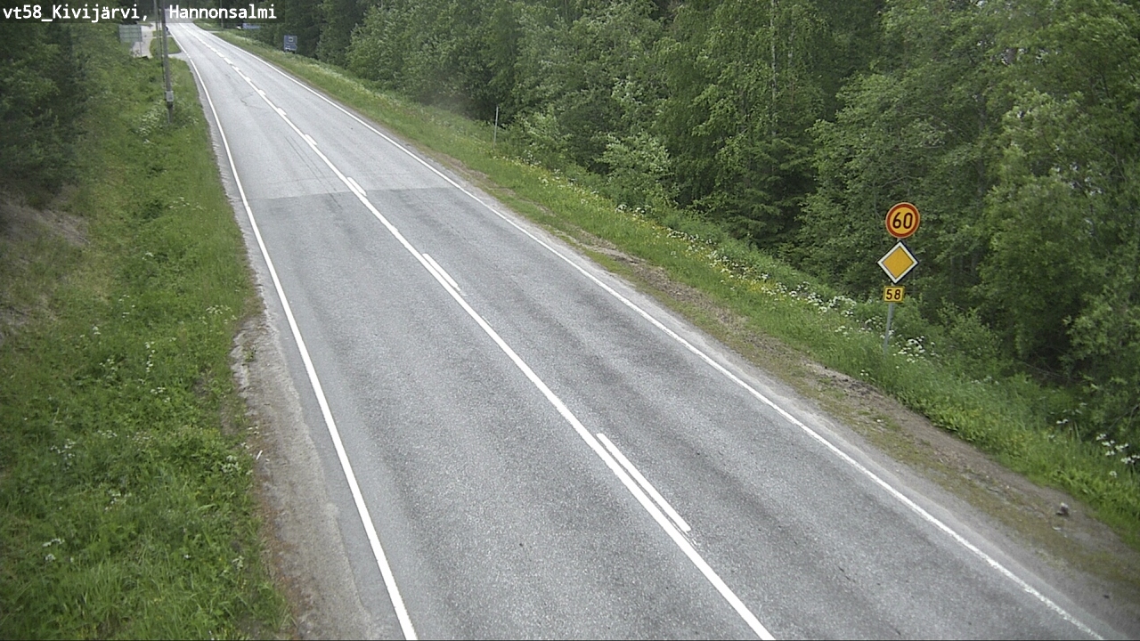Kelikamerat Kuva Tie 58 Kivijärvi, Hannonsalmi, Kivijärvi, Keski-Suomi