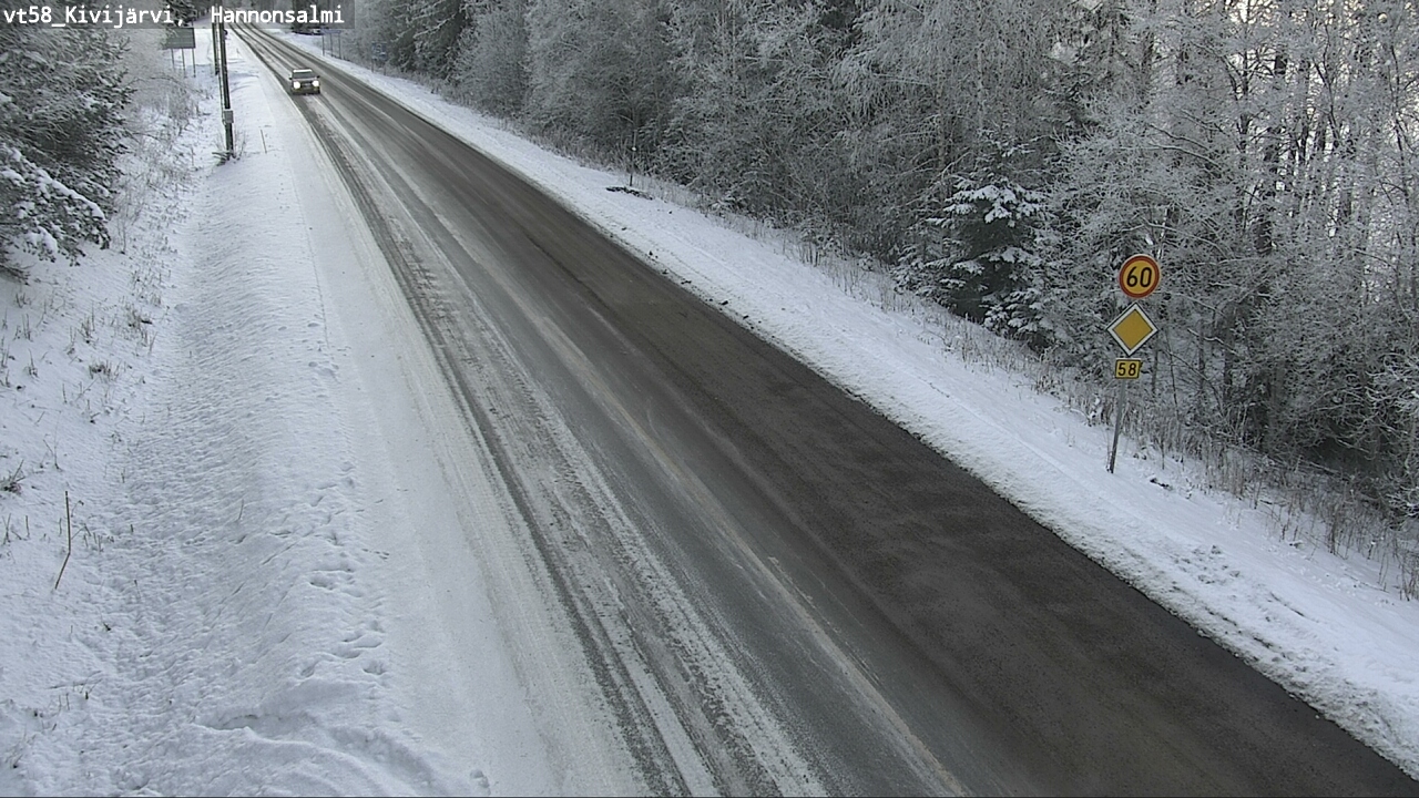 Weather Camera Image Road 58 Kivijärvi, Hannonsalmi, Kivijärvi, Keski-Suomi