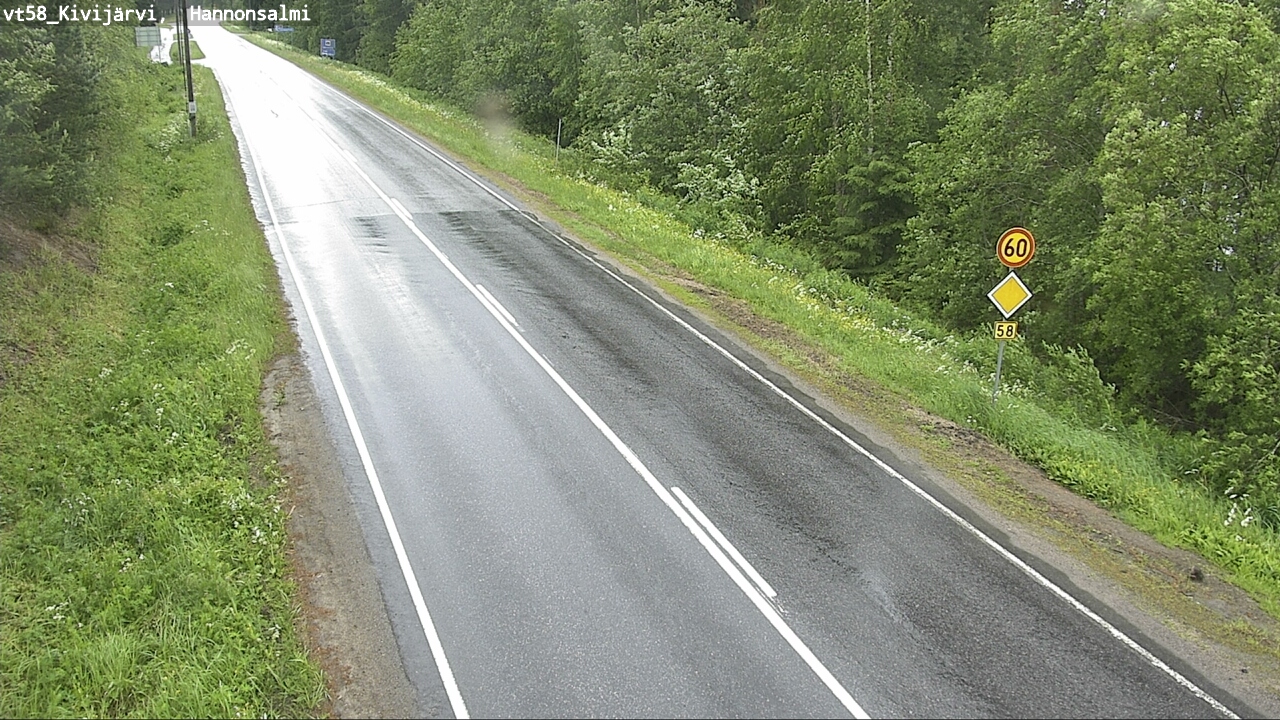 Kelikamerat Kuva Tie 58 Kivijärvi, Hannonsalmi, Kivijärvi, Keski-Suomi
