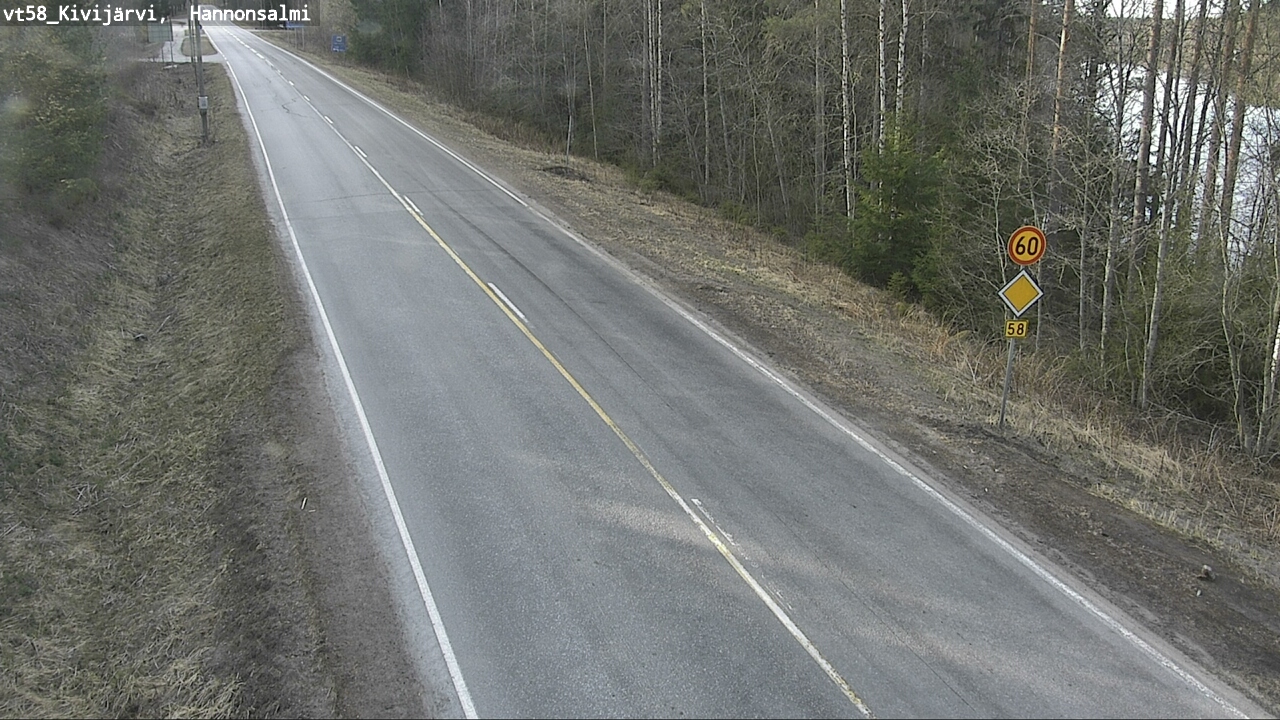 Kelikamerat Kuva Tie 58 Kivijärvi, Hannonsalmi, Kivijärvi, Keski-Suomi
