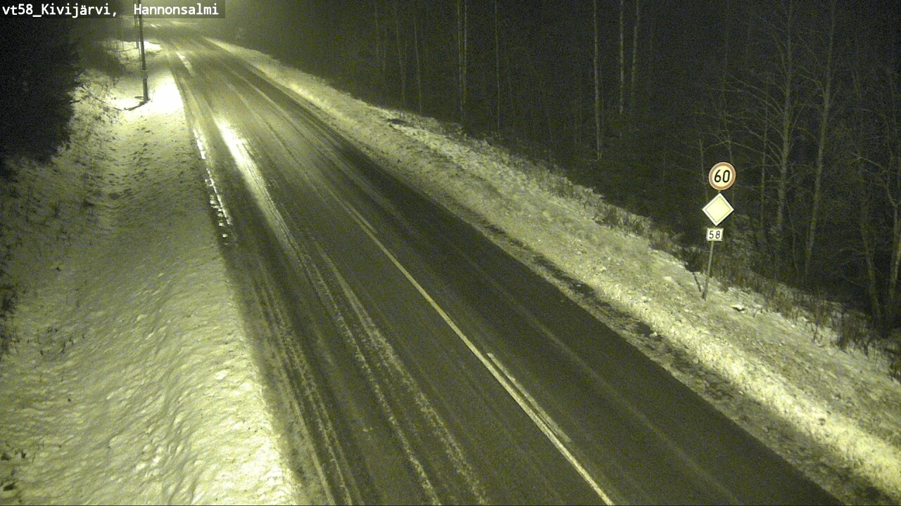 Weather Camera Image Road 58 Kivijärvi, Hannonsalmi, Kivijärvi, Keski-Suomi