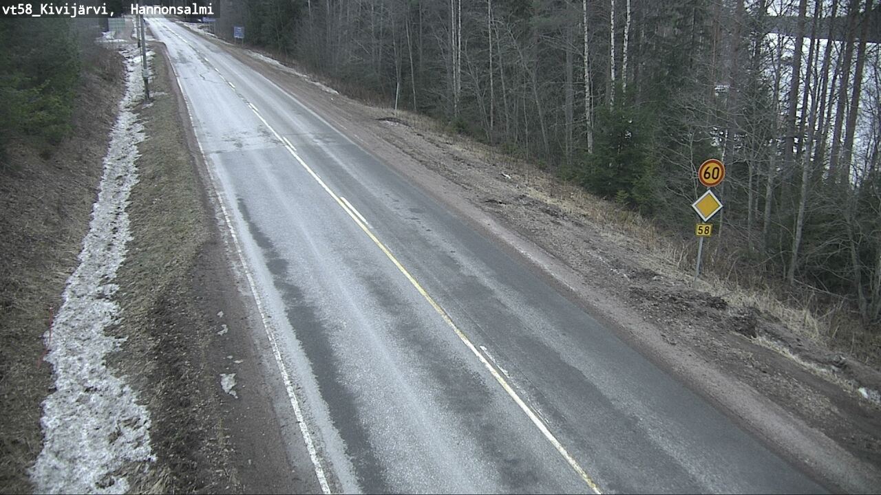 Kelikamerat Kuva Tie 58 Kivijärvi, Hannonsalmi, Kivijärvi, Keski-Suomi