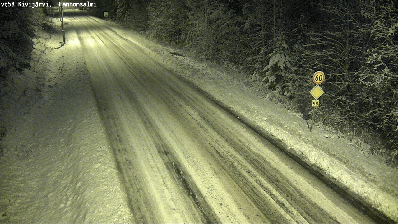 Kelikamerat Kuva Tie 58 Kivijärvi, Hannonsalmi, Kivijärvi, Keski-Suomi