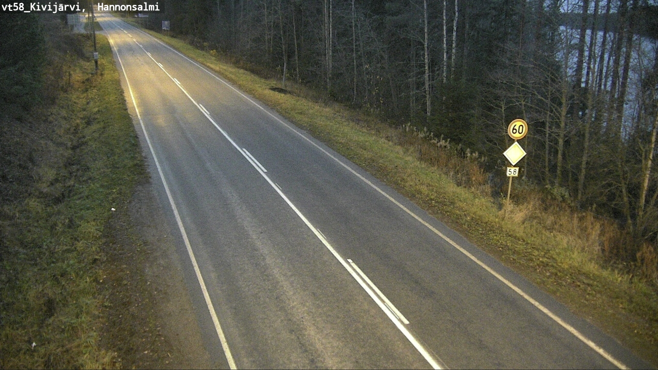 Kelikamerat Kuva Tie 58 Kivijärvi, Hannonsalmi, Kivijärvi, Keski-Suomi