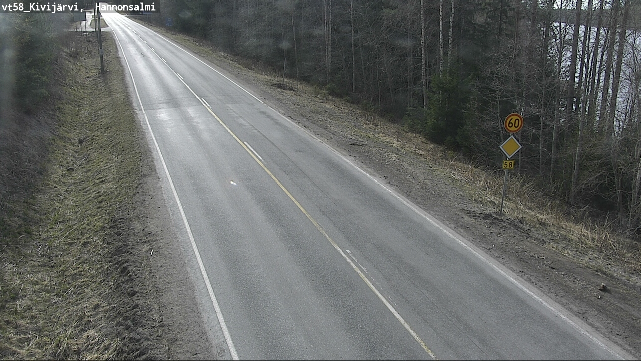 Weather Camera Image Väg 58 Kivijärvi, Hannonsalmi, Kivijärvi, Keski-Suomi