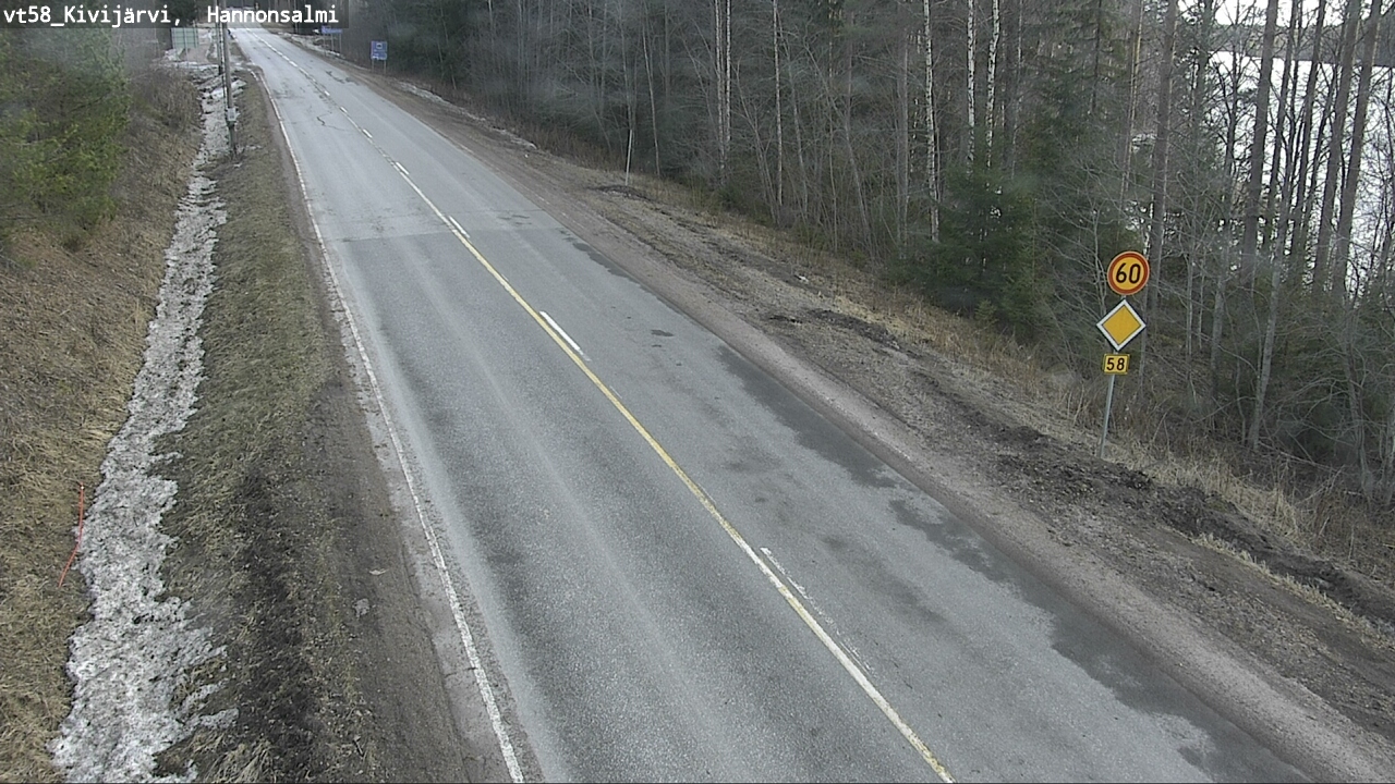 Kelikamerat Kuva Tie 58 Kivijärvi, Hannonsalmi, Kivijärvi, Keski-Suomi