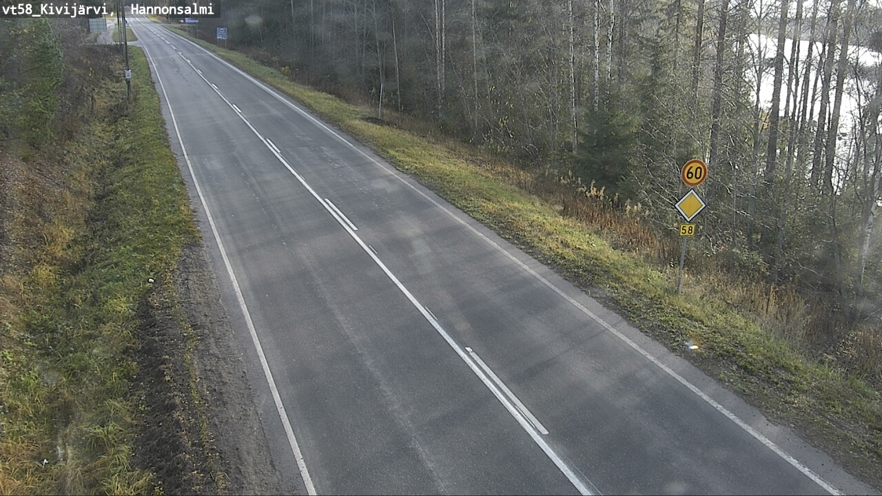 Kelikamerat Kuva Tie 58 Kivijärvi, Hannonsalmi, Kivijärvi, Keski-Suomi