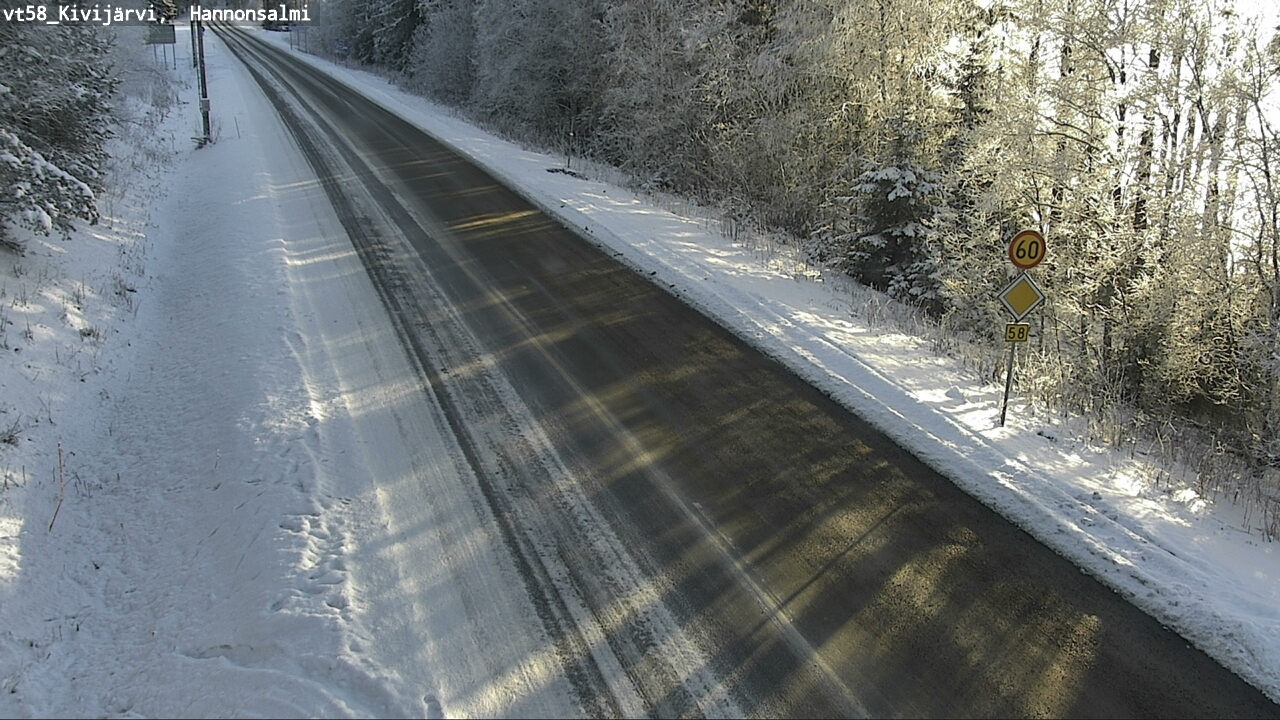 Weather Camera Image Road 58 Kivijärvi, Hannonsalmi, Kivijärvi, Keski-Suomi