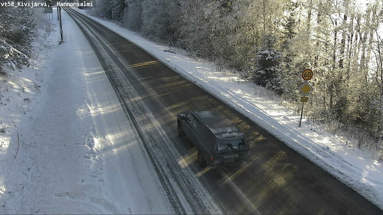 Weather Camera Image Road 58 Kivijärvi, Hannonsalmi, Kivijärvi, Keski-Suomi