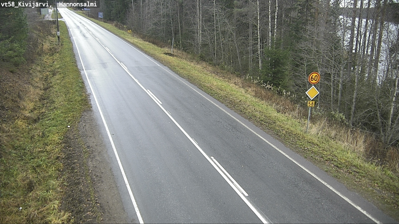 Weather Camera Image Väg 58 Kivijärvi, Hannonsalmi, Kivijärvi, Keski-Suomi