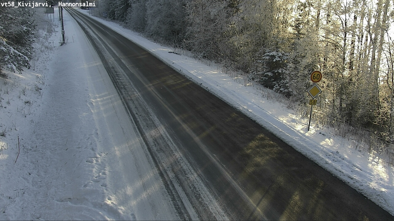 Weather Camera Image Road 58 Kivijärvi, Hannonsalmi, Kivijärvi, Keski-Suomi