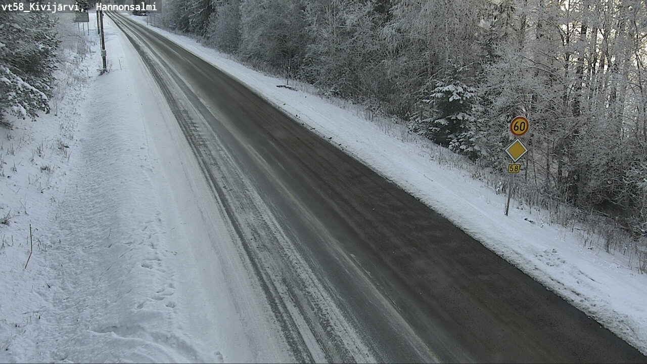 Weather Camera Image Road 58 Kivijärvi, Hannonsalmi, Kivijärvi, Keski-Suomi
