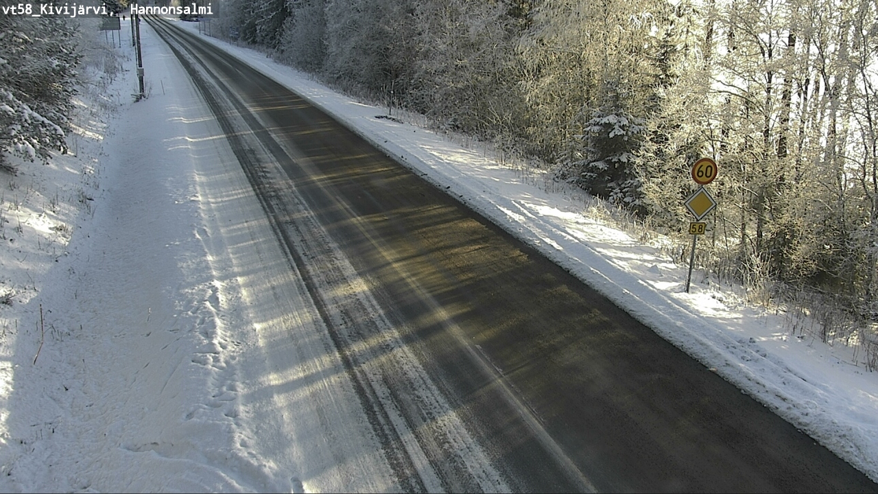Weather Camera Image Road 58 Kivijärvi, Hannonsalmi, Kivijärvi, Keski-Suomi