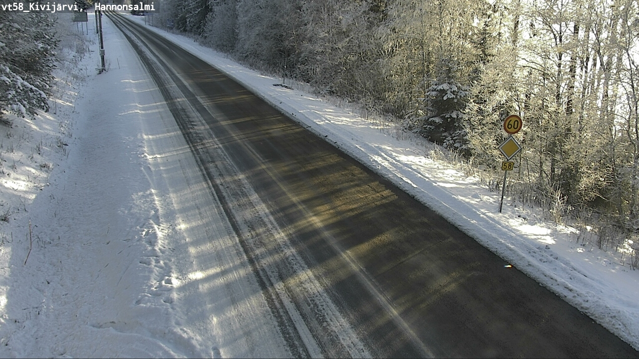 Weather Camera Image Road 58 Kivijärvi, Hannonsalmi, Kivijärvi, Keski-Suomi