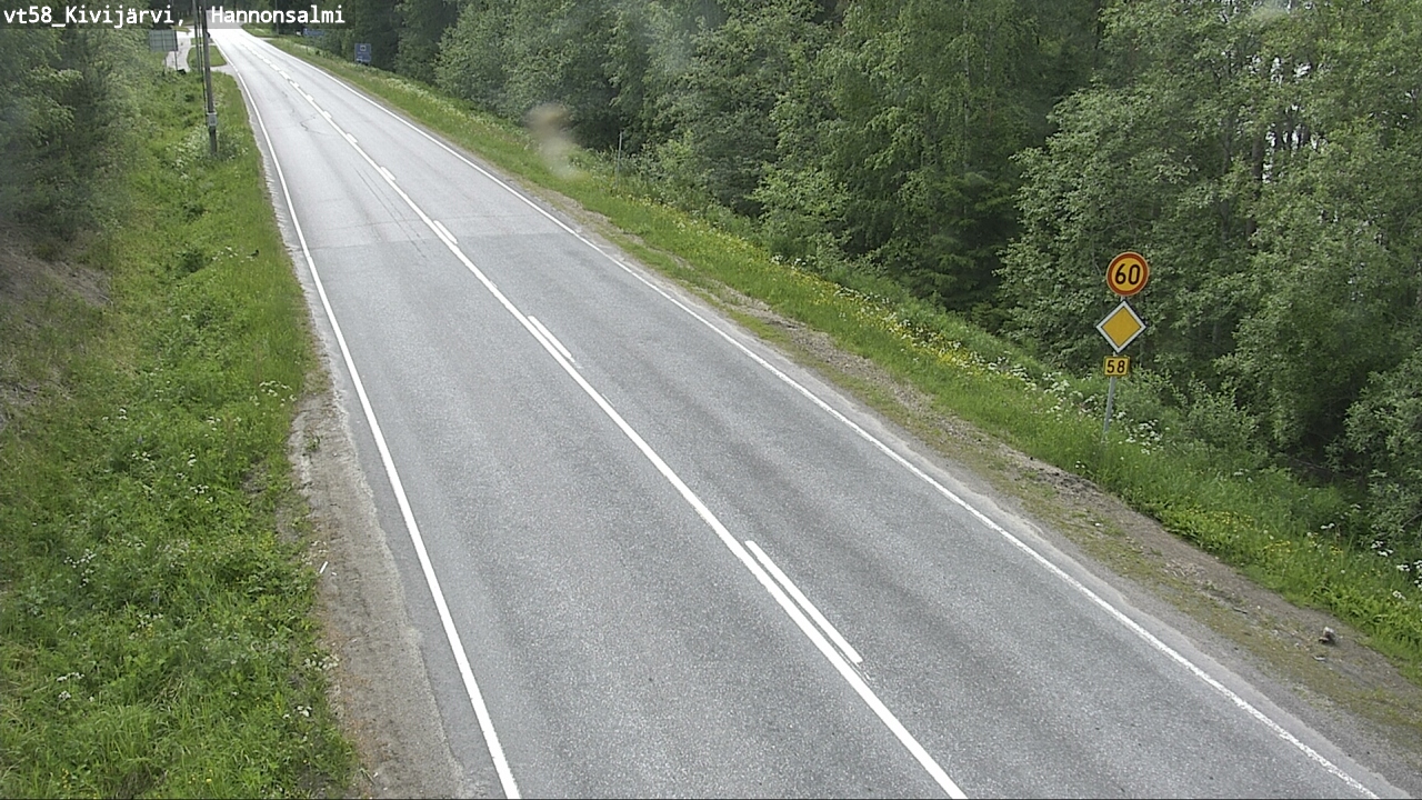 Kelikamerat Kuva Tie 58 Kivijärvi, Hannonsalmi, Kivijärvi, Keski-Suomi