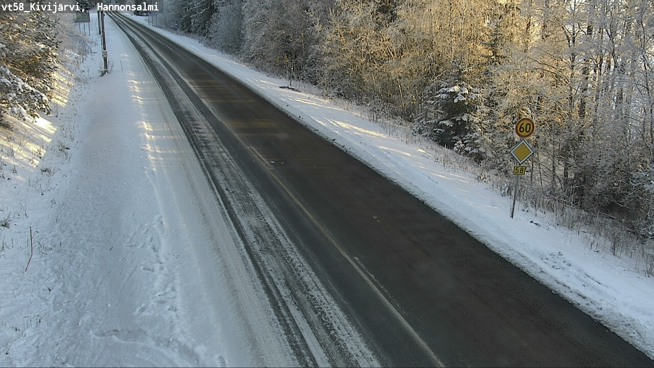 Weather Camera Image Road 58 Kivijärvi, Hannonsalmi, Kivijärvi, Keski-Suomi