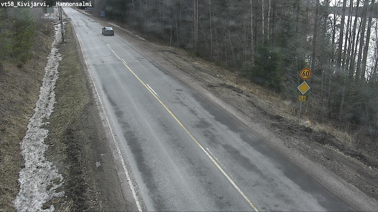 Kelikamerat Kuva Tie 58 Kivijärvi, Hannonsalmi, Kivijärvi, Keski-Suomi