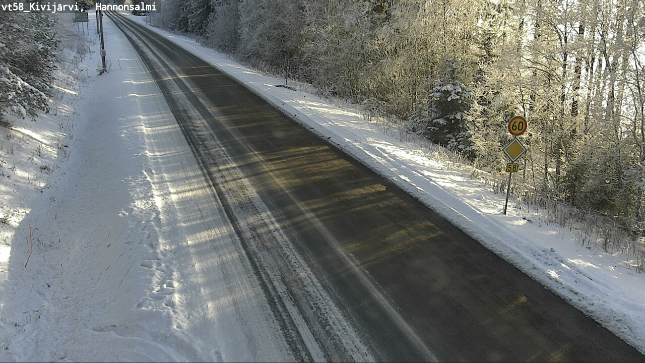 Weather Camera Image Road 58 Kivijärvi, Hannonsalmi, Kivijärvi, Keski-Suomi