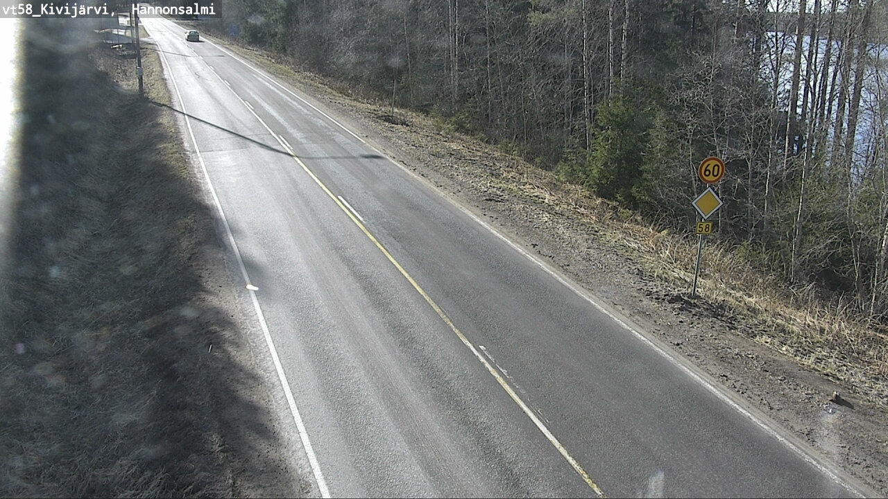 Weather Camera Image Road 58 Kivijärvi, Hannonsalmi, Kivijärvi, Keski-Suomi