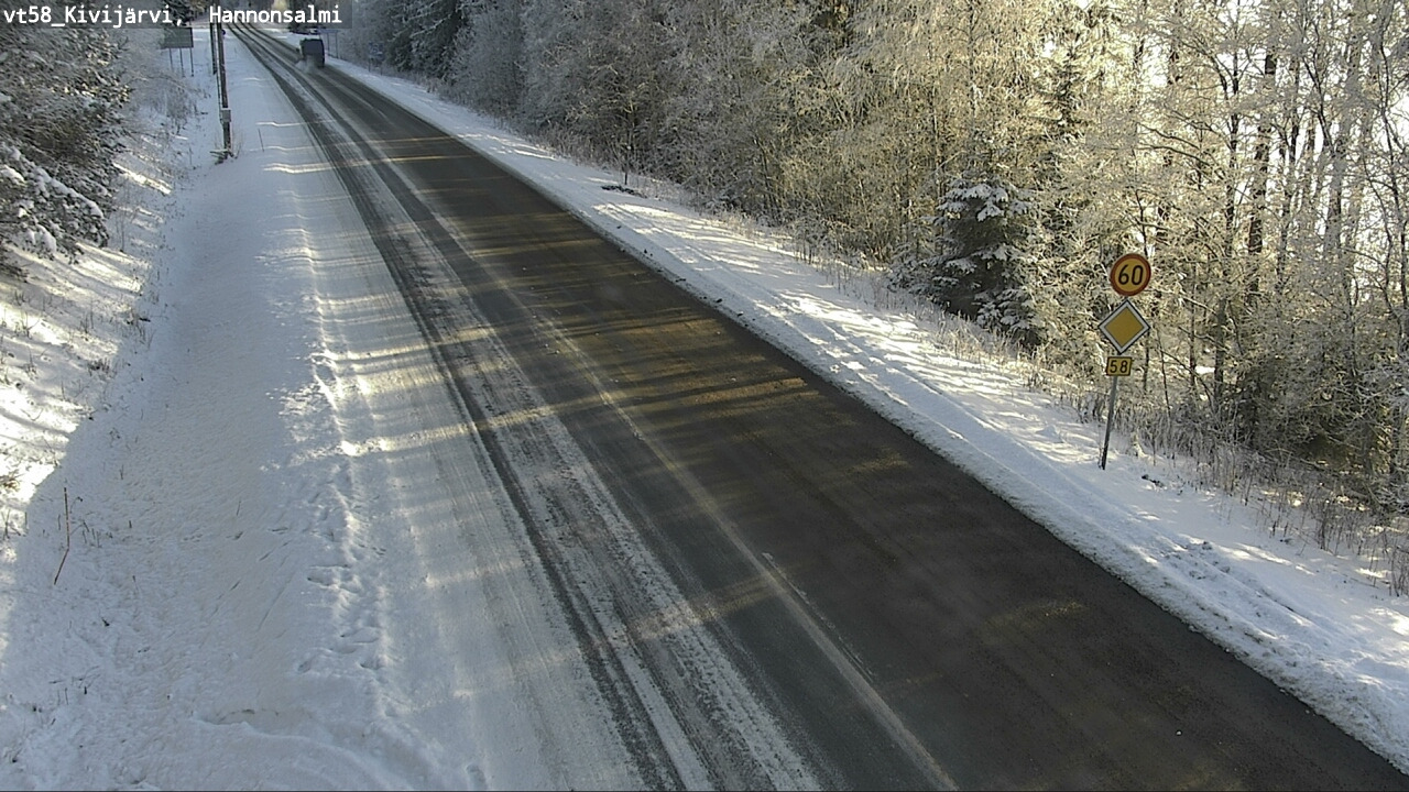 Weather Camera Image Road 58 Kivijärvi, Hannonsalmi, Kivijärvi, Keski-Suomi