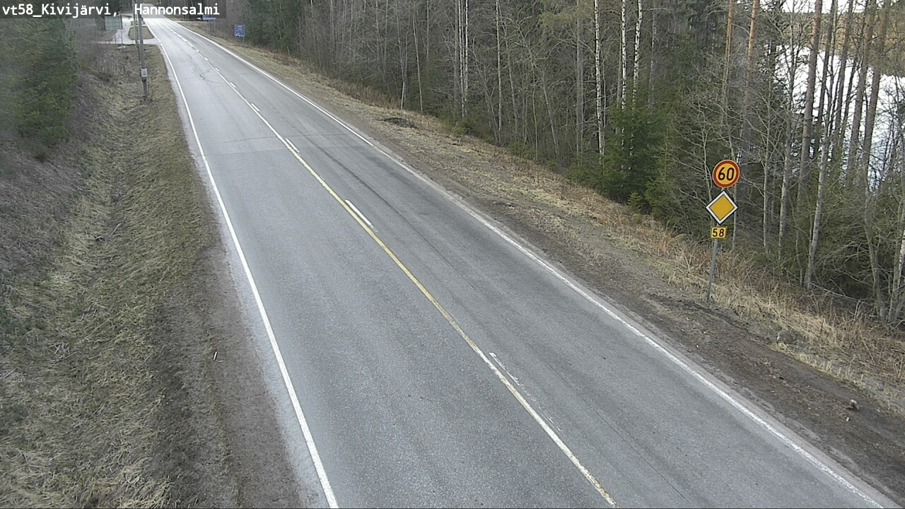 Kelikamerat Kuva Tie 58 Kivijärvi, Hannonsalmi, Kivijärvi, Keski-Suomi