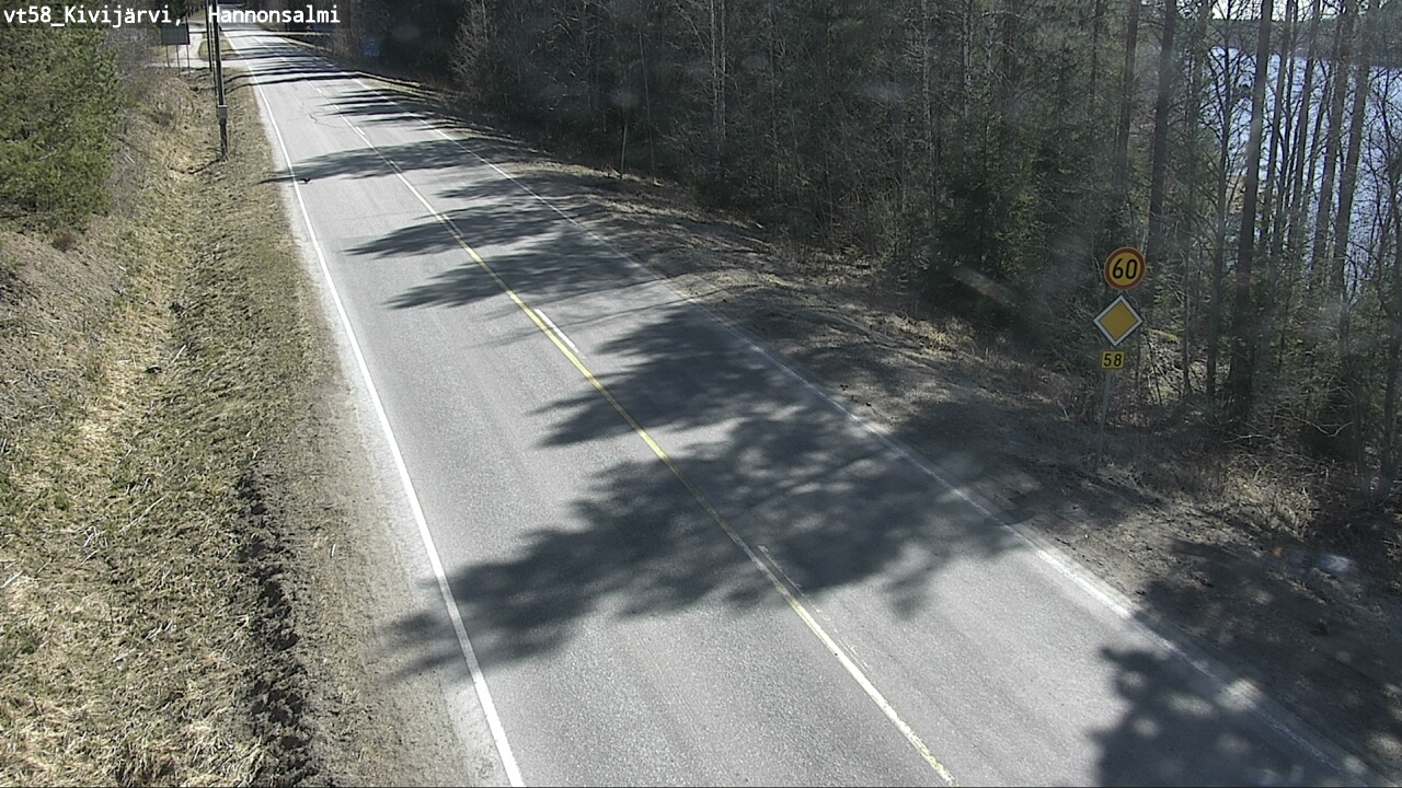Weather Camera Image Road 58 Kivijärvi, Hannonsalmi, Kivijärvi, Keski-Suomi