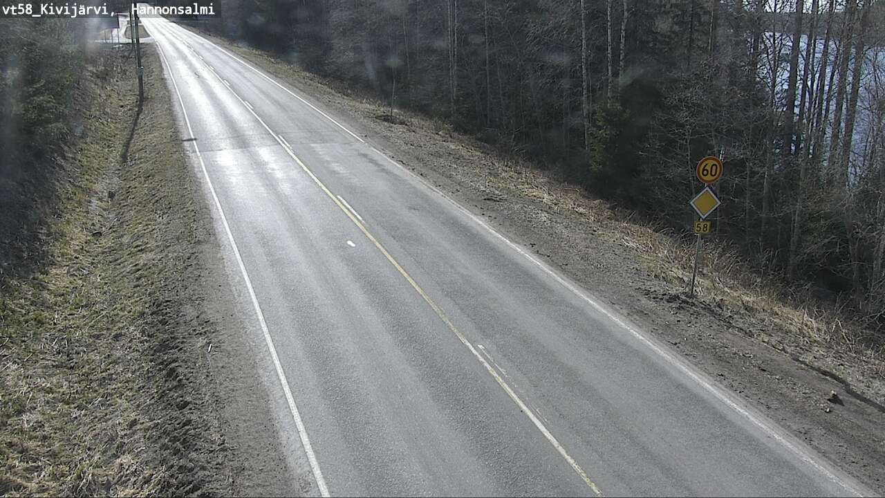 Weather Camera Image Road 58 Kivijärvi, Hannonsalmi, Kivijärvi, Keski-Suomi