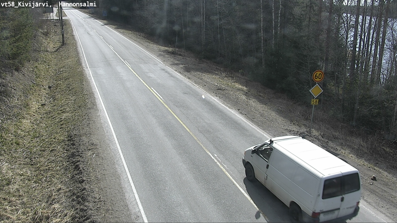 Weather Camera Image Road 58 Kivijärvi, Hannonsalmi, Kivijärvi, Keski-Suomi