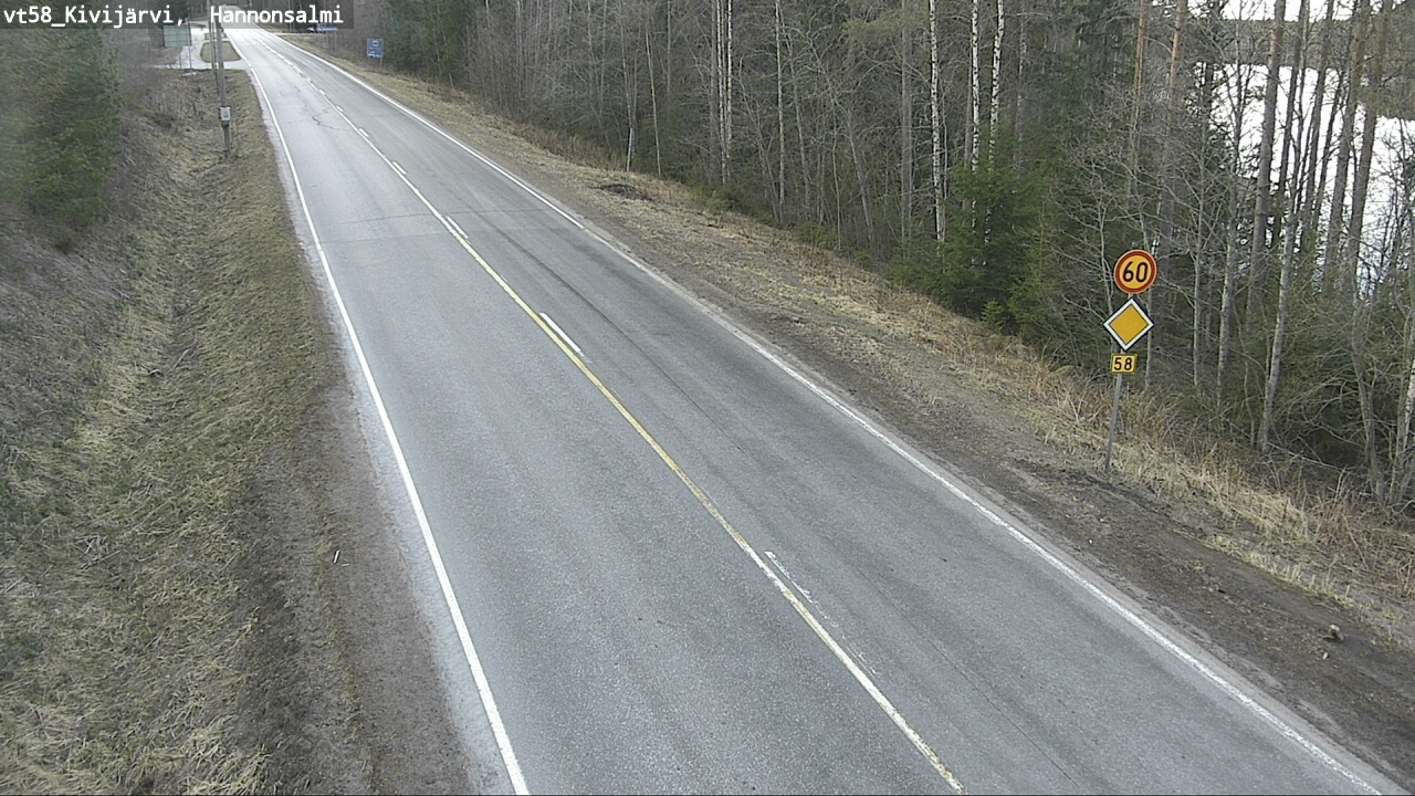 Kelikamerat Kuva Tie 58 Kivijärvi, Hannonsalmi, Kivijärvi, Keski-Suomi