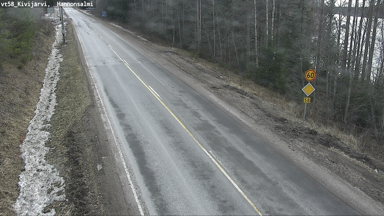 Kelikamerat Kuva Tie 58 Kivijärvi, Hannonsalmi, Kivijärvi, Keski-Suomi