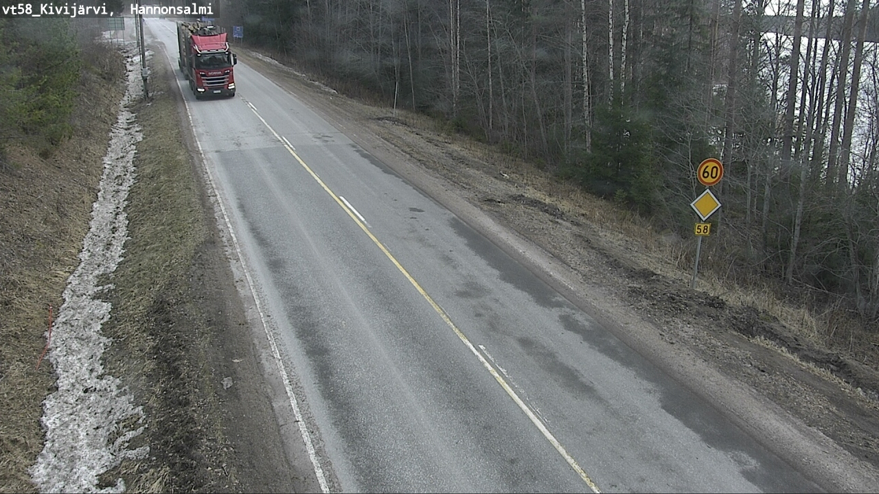 Kelikamerat Kuva Tie 58 Kivijärvi, Hannonsalmi, Kivijärvi, Keski-Suomi