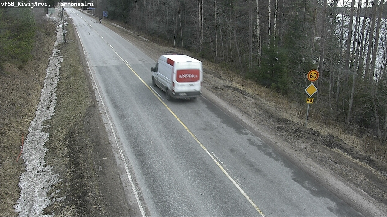Weather Camera Image Road 58 Kivijärvi, Hannonsalmi, Kivijärvi, Keski-Suomi