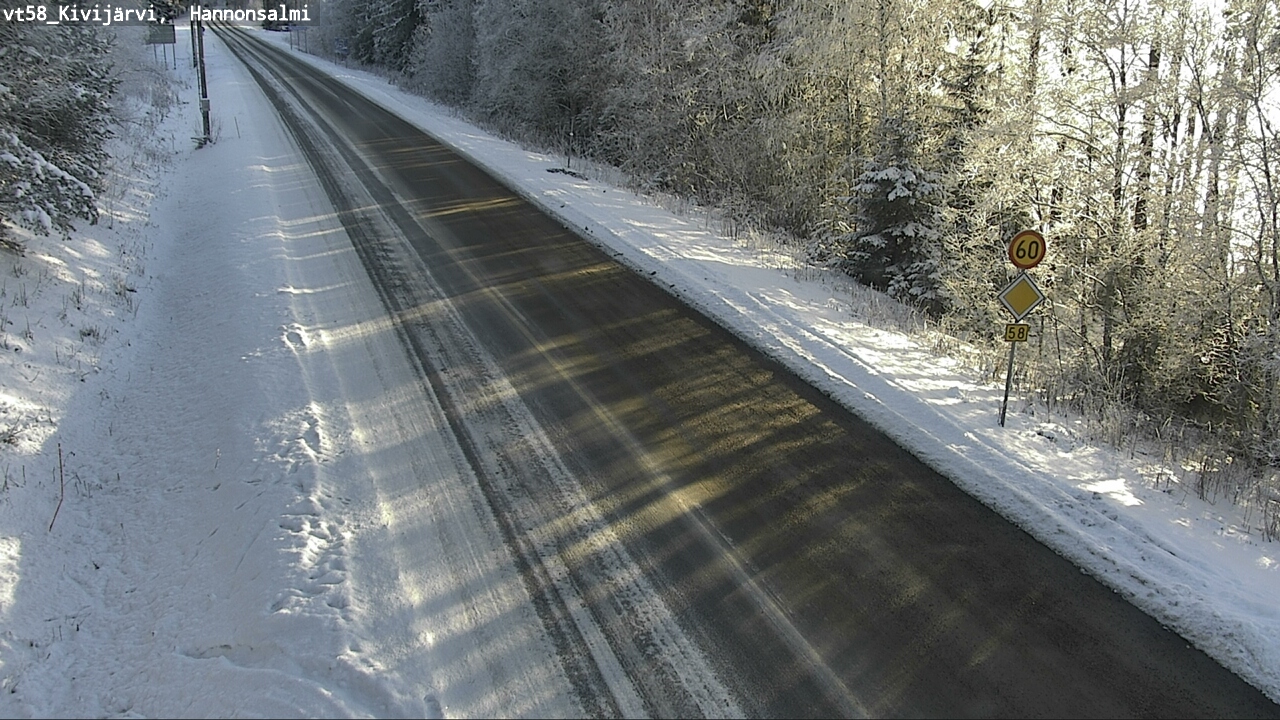 Weather Camera Image Road 58 Kivijärvi, Hannonsalmi, Kivijärvi, Keski-Suomi