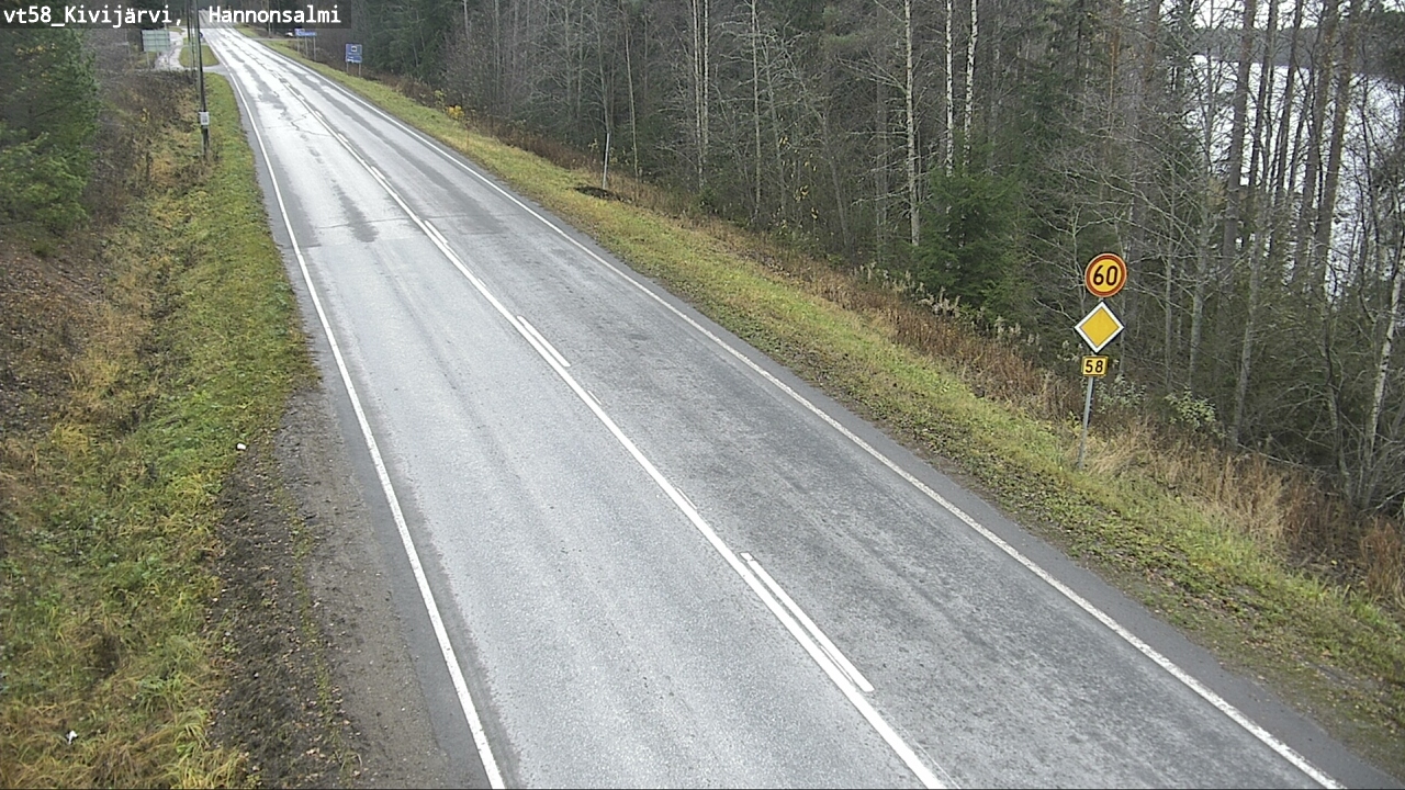 Kelikamerat Kuva Tie 58 Kivijärvi, Hannonsalmi, Kivijärvi, Keski-Suomi
