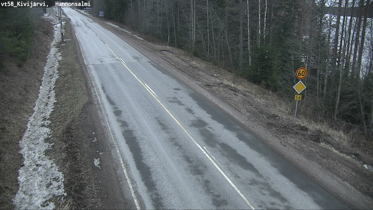 Kelikamerat Kuva Tie 58 Kivijärvi, Hannonsalmi, Kivijärvi, Keski-Suomi