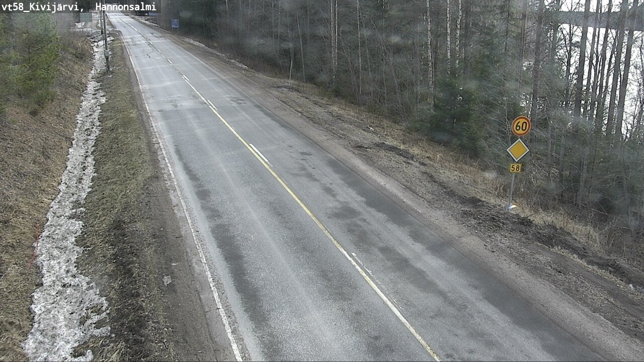 Kelikamerat Kuva Tie 58 Kivijärvi, Hannonsalmi, Kivijärvi, Keski-Suomi
