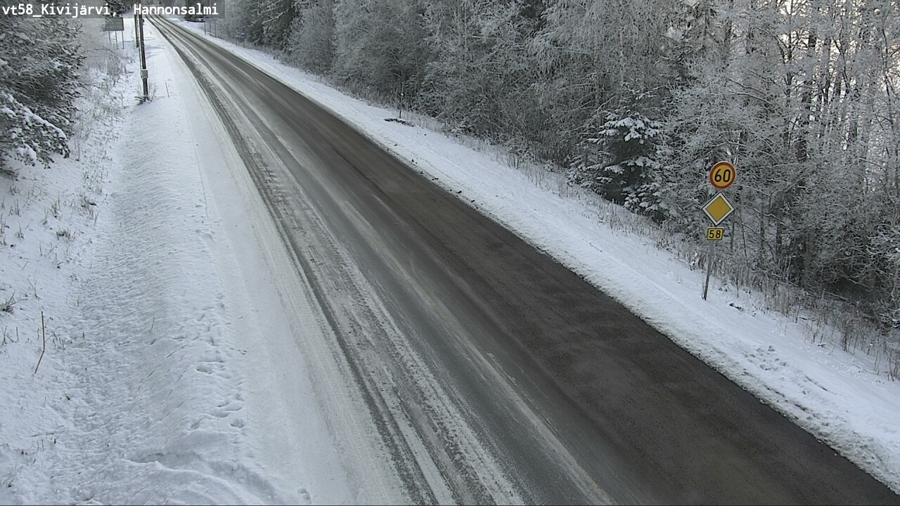 Weather Camera Image Road 58 Kivijärvi, Hannonsalmi, Kivijärvi, Keski-Suomi