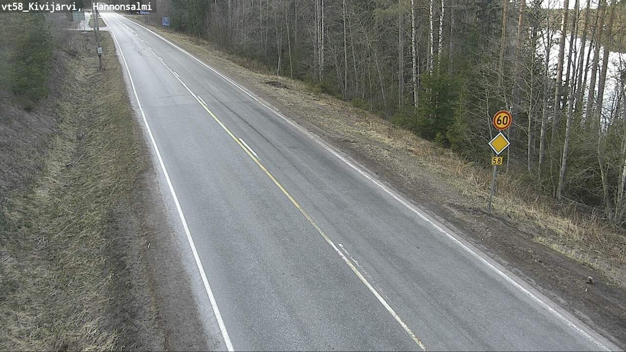 Kelikamerat Kuva Tie 58 Kivijärvi, Hannonsalmi, Kivijärvi, Keski-Suomi