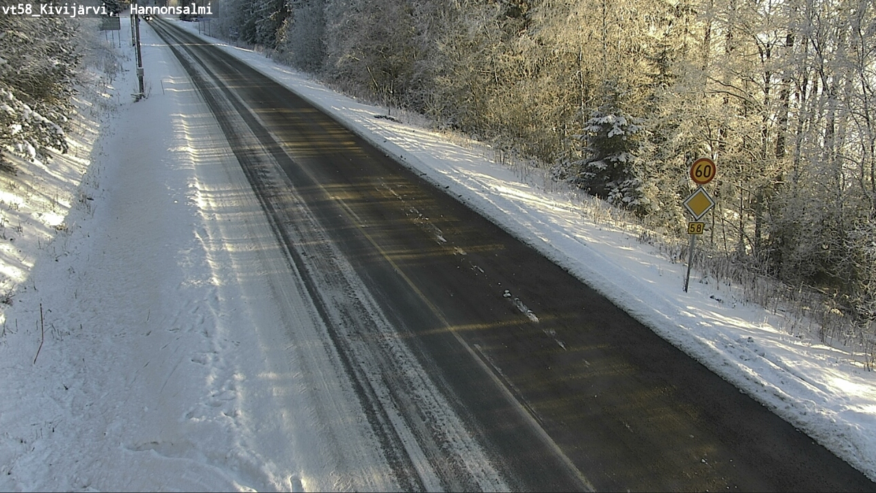 Weather Camera Image Road 58 Kivijärvi, Hannonsalmi, Kivijärvi, Keski-Suomi