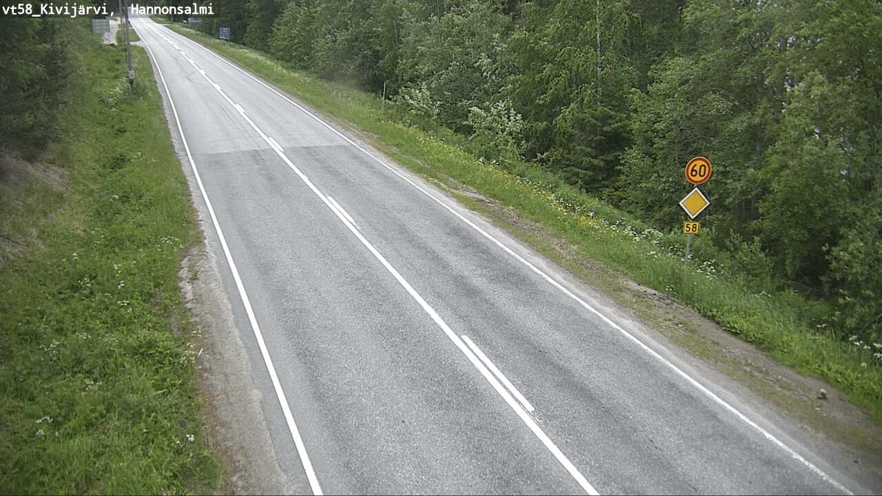 Kelikamerat Kuva Tie 58 Kivijärvi, Hannonsalmi, Kivijärvi, Keski-Suomi
