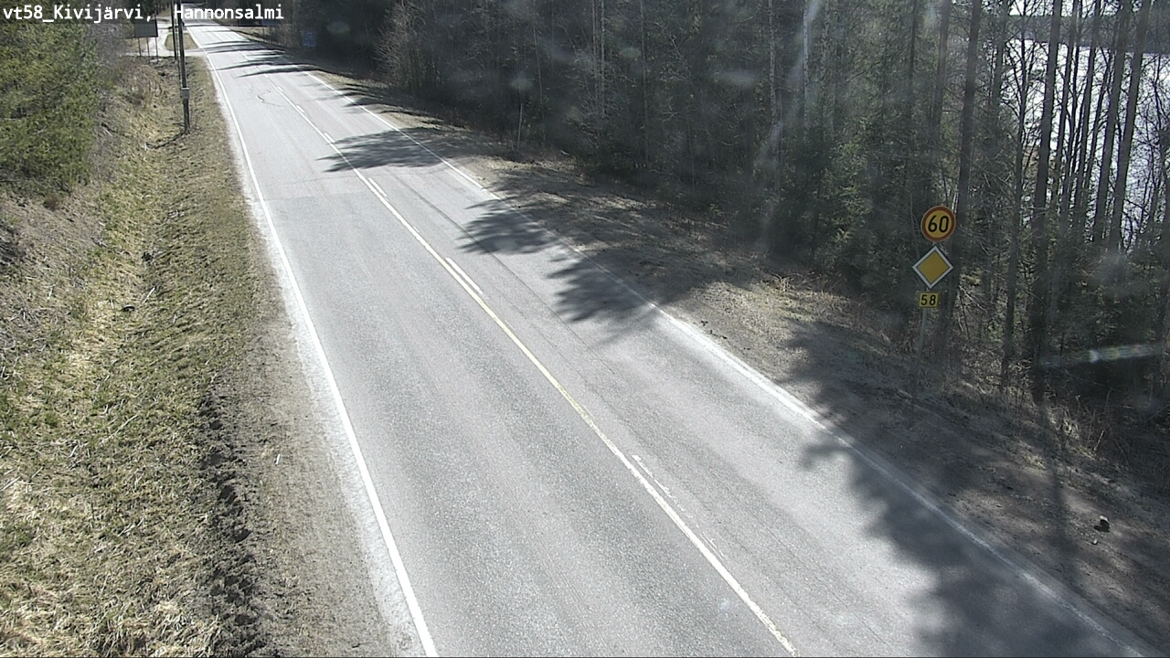 Weather Camera Image Väg 58 Kivijärvi, Hannonsalmi, Kivijärvi, Keski-Suomi